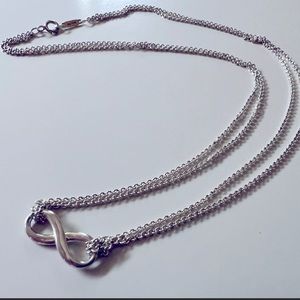 Tiffany & co dual chain infinity necklace